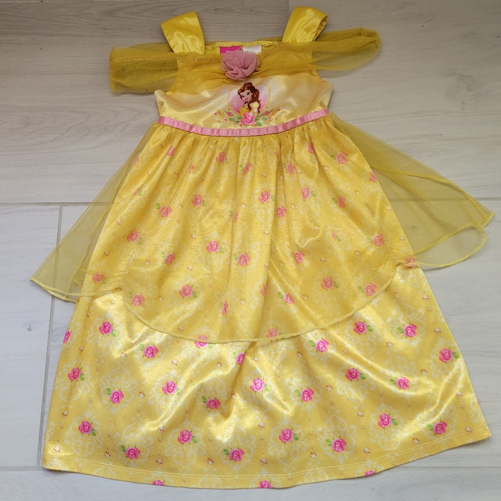 Disney Nightgown Princess Belle Size 2T Yellow